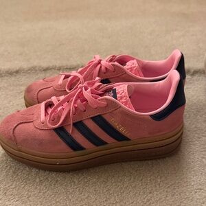 Adidas Gazelle Pink and Navy Women's Sneakers